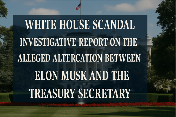White House Scandal: Investigative Report on the Alleged Altercation Between Elon Musk and the Treasury Secretary